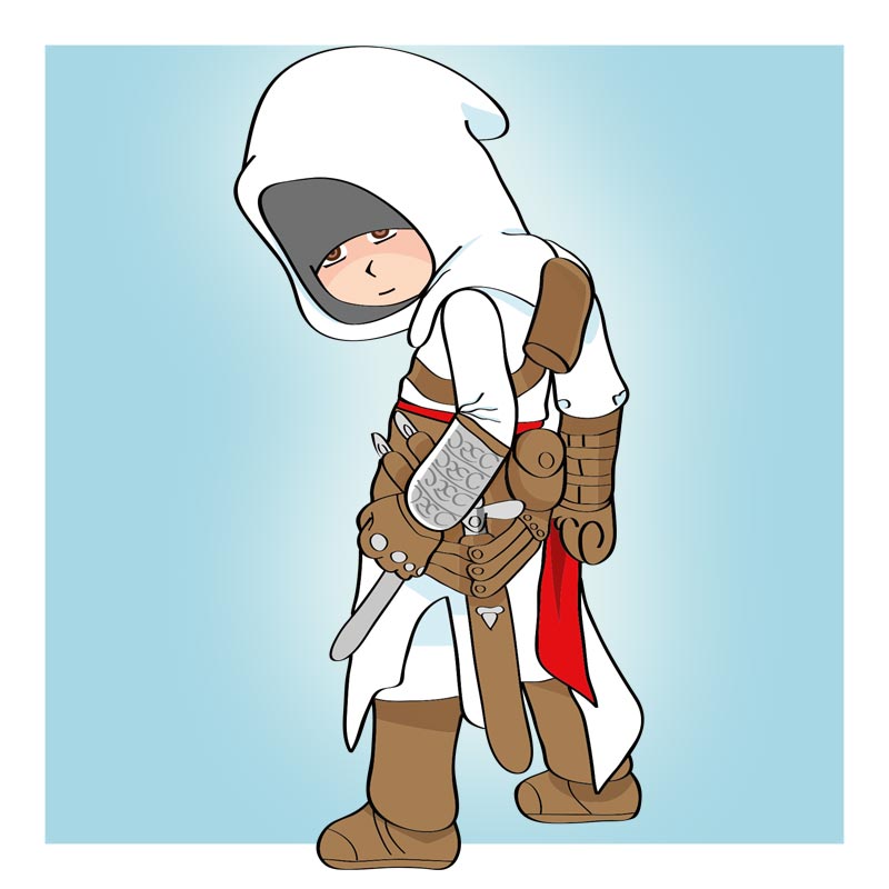 illustration assassin's creed créé avec illustrator