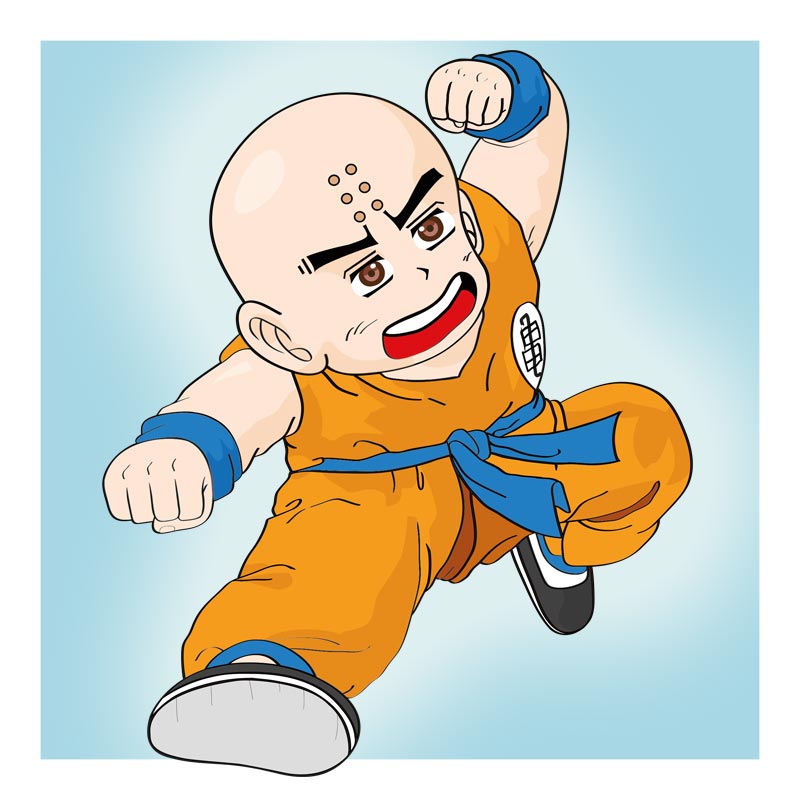 illustration dragon ball z créé avec illustrator