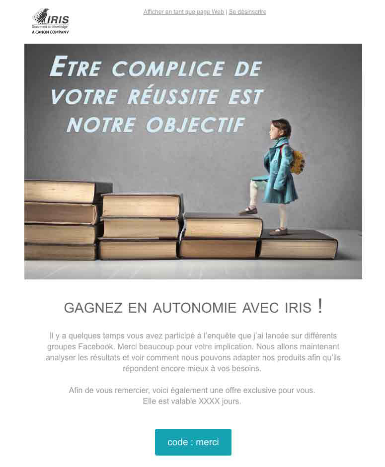 création newsletter dyslexique iris en html