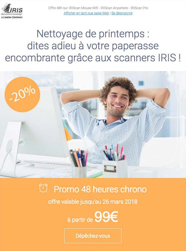 création newsletter iris en html